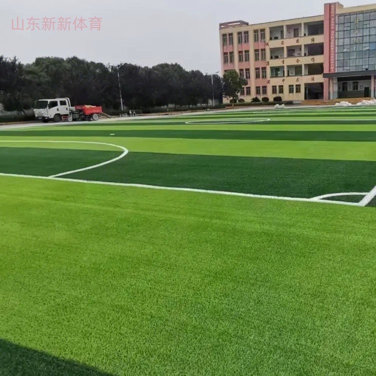 中国制造人工草坪铺满中亚绿茵场